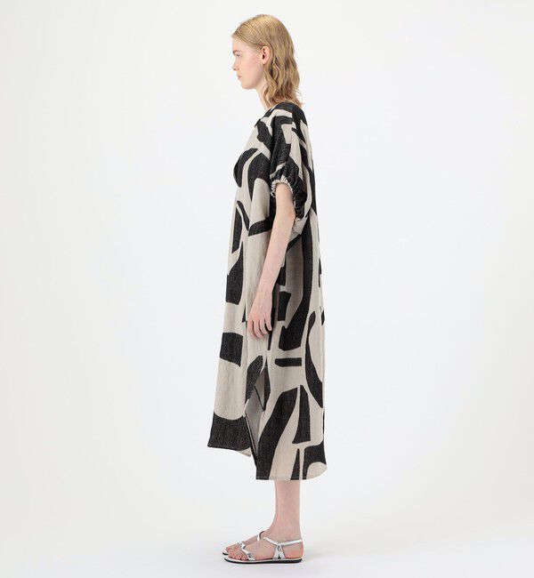 TOMORROWLAND GOODS「HAVERSACK リネンジャカード ワンピース」|ワンピース|