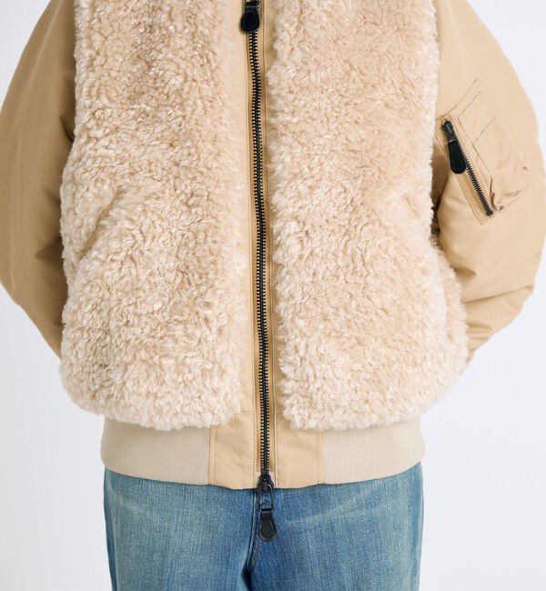 別注】HYKE FAUX SHEARLING TYPE MA-1JACKET（TOMORROWLAND BUYING