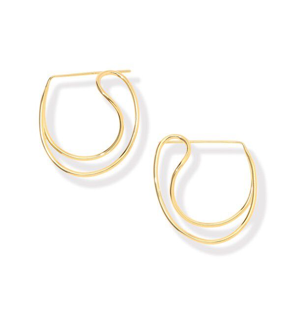 TOMORROWLAND GOODS「BAR Jewellery CROSSED PATHS ピアス」|ピアス|91 ゴールド