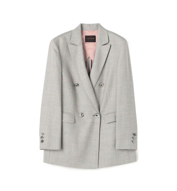 TOMORROWLAND collection「JERSELY ダブルブレストジャケット」|テーラードジャケット|16 グレー系