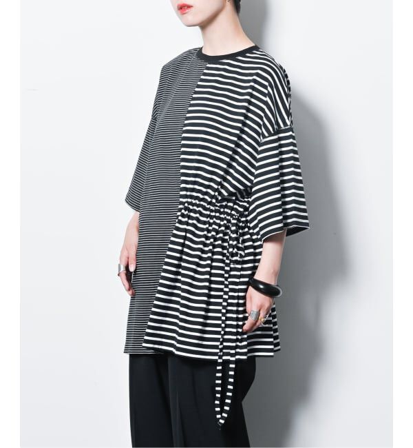  「ONESIDE GATHER TOP：カットソー」|Tシャツ・カットソー|