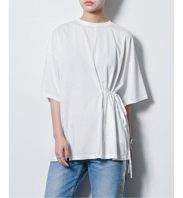  「ONESIDE GATHER TOP：カットソー」|Tシャツ・カットソー|ホワイト