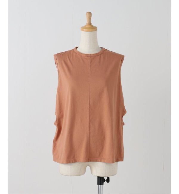 EMILYWEEK「【babaco/ババコ】Back Tied タンクトップ / BA01-CR47」|Tシャツ・カットソー|キャメル