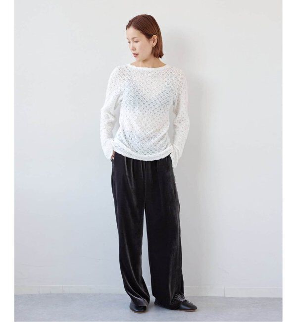 EMILYWEEK「《追加2》レーシープルオーバー（ホワイト）」|Tシャツ・カットソー|