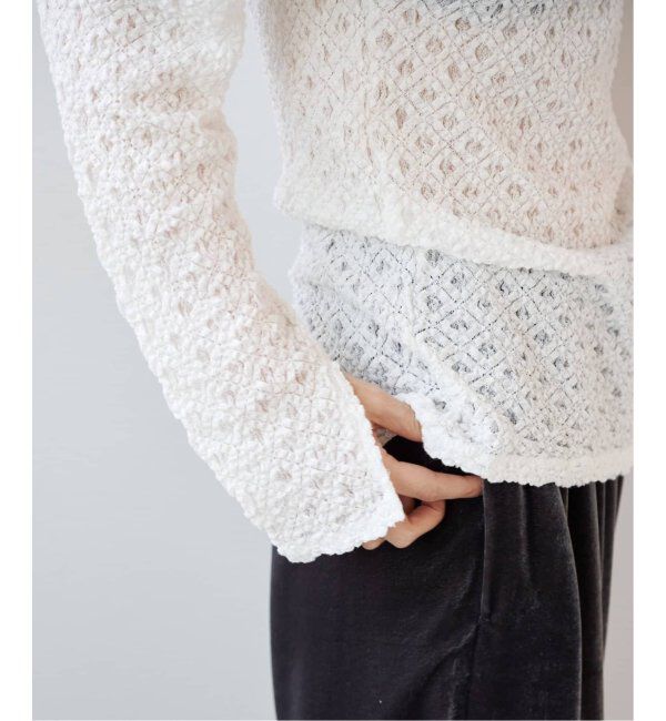 EMILYWEEK「《追加2》レーシープルオーバー（ホワイト）」|Tシャツ・カットソー|