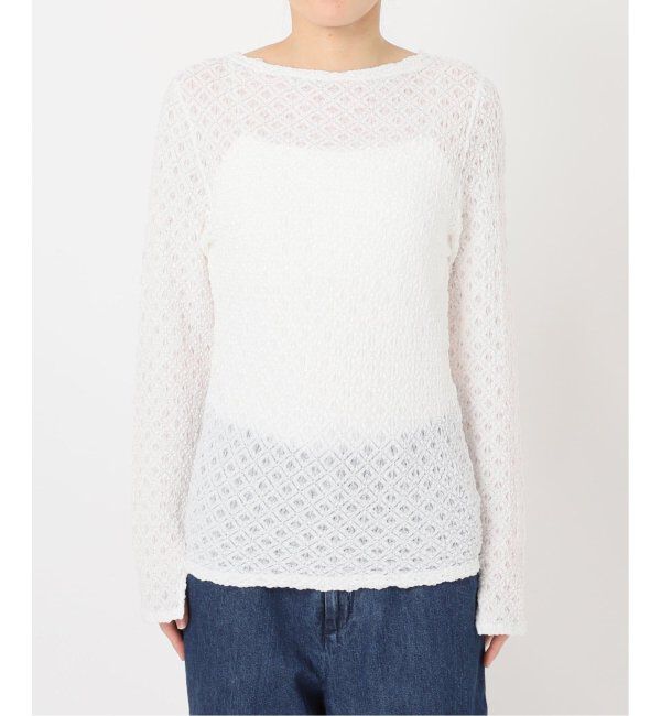 EMILYWEEK「《追加2》レーシープルオーバー（ホワイト）」|Tシャツ・カットソー|