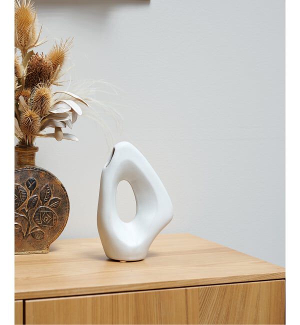 journal standard Furniture「FLOWER VASE SCULPTURE　フラワーベース 花器」|その他|ホワイト