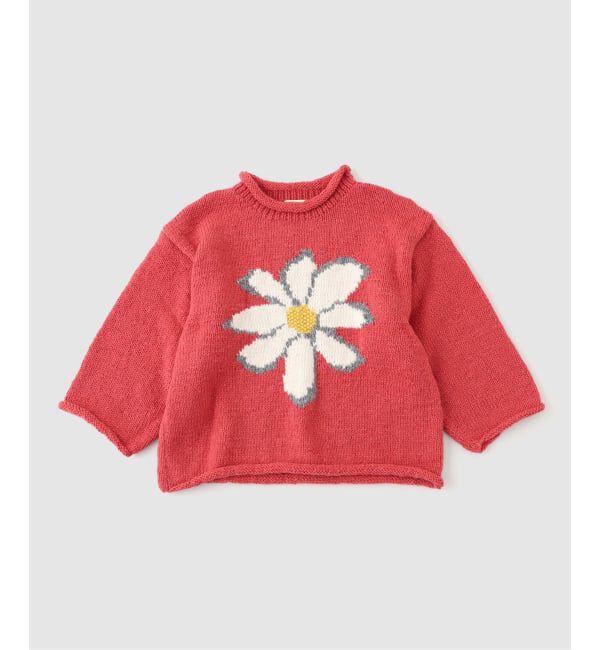JOINT WORKS「MacMahon Knitting Mills / マクマホンニッティングミルズ All Roll Knit-Flower」|ニット・セーター|ピンク