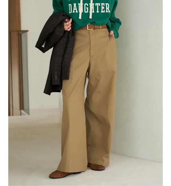 Plage「T/C wide chinos パンツ」|チノ|