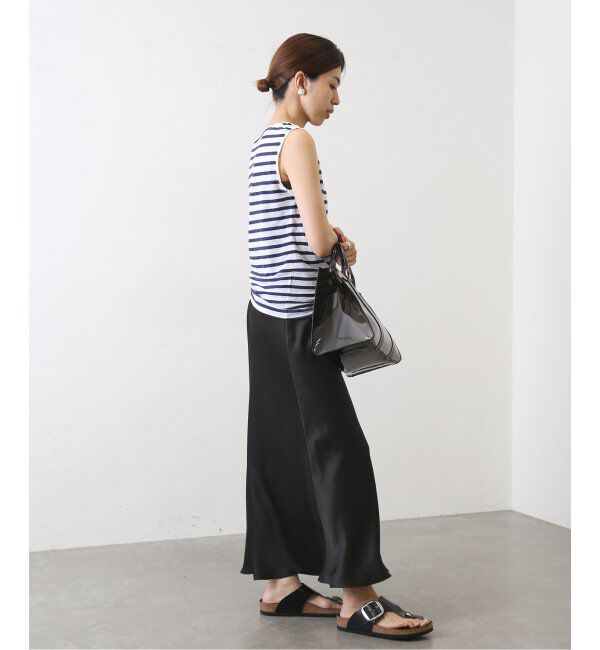 IENA「《追加7》ダブルサテンスカート」|スカート|