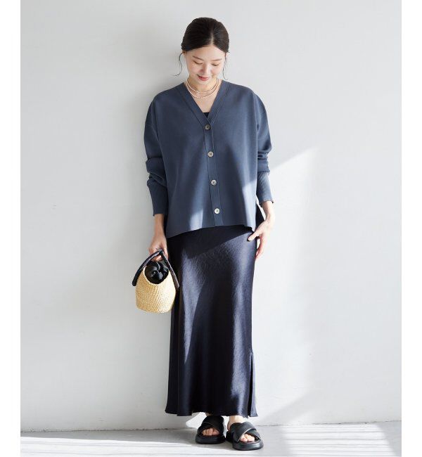 IENA「《追加7》ダブルサテンスカート」|スカート|