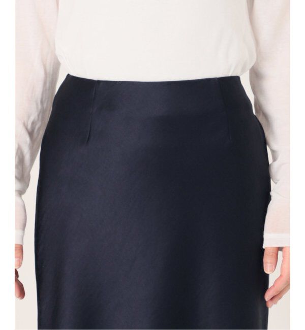 IENA「《追加7》ダブルサテンスカート」|スカート|