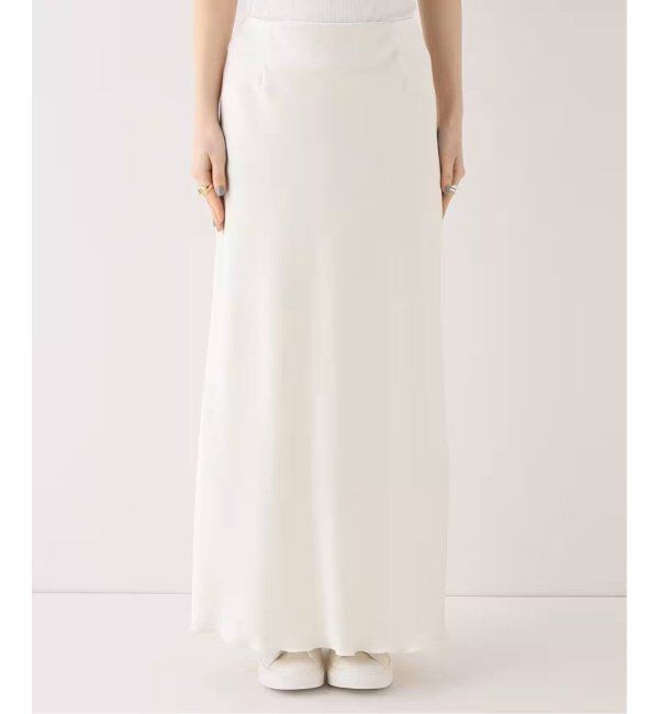 IENA「《追加7》ダブルサテンスカート」|スカート|