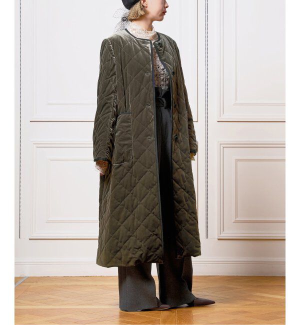 IENA LA BOUCLE「IENA LA BOUCLE ベロアキルティングコート」|その他|