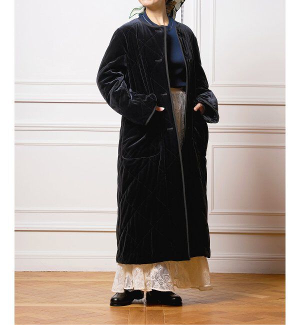 IENA LA BOUCLE「IENA LA BOUCLE ベロアキルティングコート」|その他|