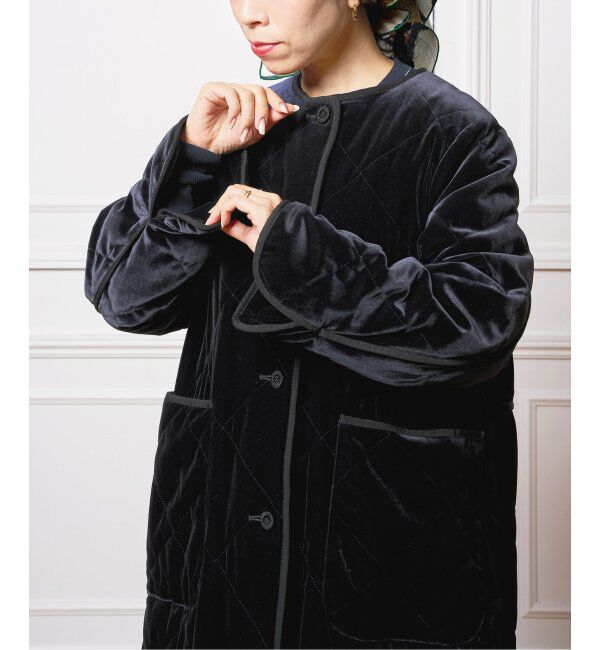 IENA LA BOUCLE「IENA LA BOUCLE ベロアキルティングコート」|その他|