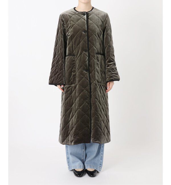 IENA LA BOUCLE「IENA LA BOUCLE ベロアキルティングコート」|その他|