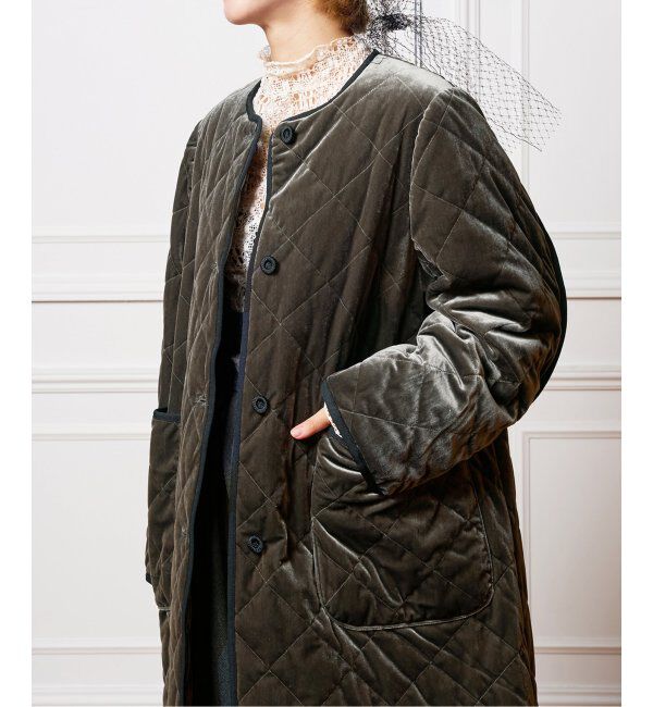 IENA LA BOUCLE「IENA LA BOUCLE ベロアキルティングコート」|その他|