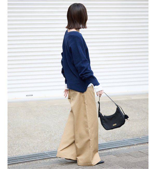 SLOBE IENA「チノタックワイドパンツ」|チノ|