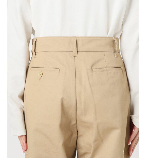 SLOBE IENA「チノタックワイドパンツ」|チノ|
