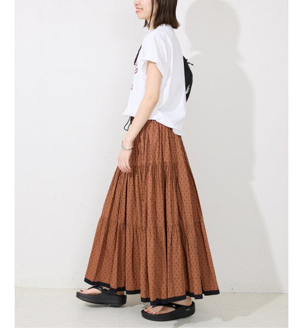 SLOBE IENA「TCドビーティアードスカート」|スカート|