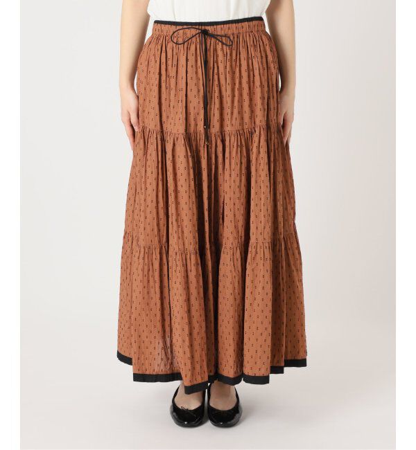 SLOBE IENA「TCドビーティアードスカート」|スカート|