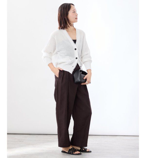VERMEIL par iena「ペーパーテープヤーン カーデ」|カーディガン|