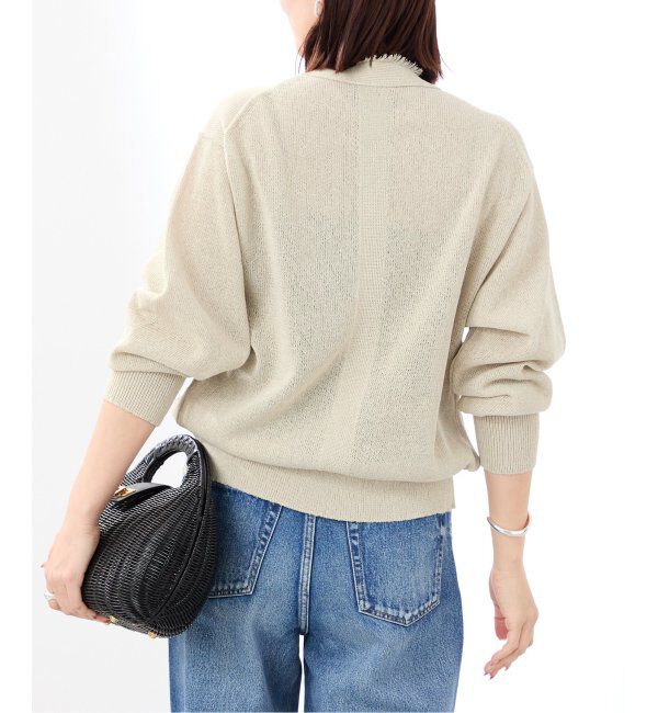 VERMEIL par iena「ペーパーテープヤーン カーデ」|カーディガン|