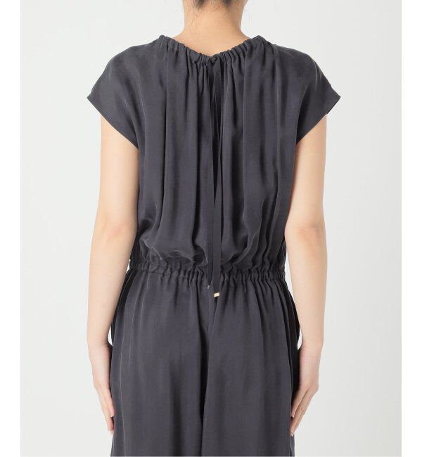 IENA「《追加2》キュプラギャザーネックオールインワン」|オールインワン|