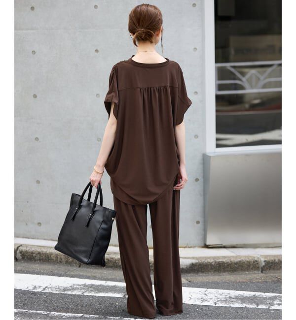 SLOBE IENA「《2枚セット》カットジョーゼットセットアップ」|Tシャツ・カットソー|