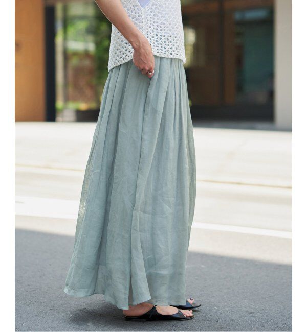 IENA「ラミーギャザーロングスカート」|スカート|