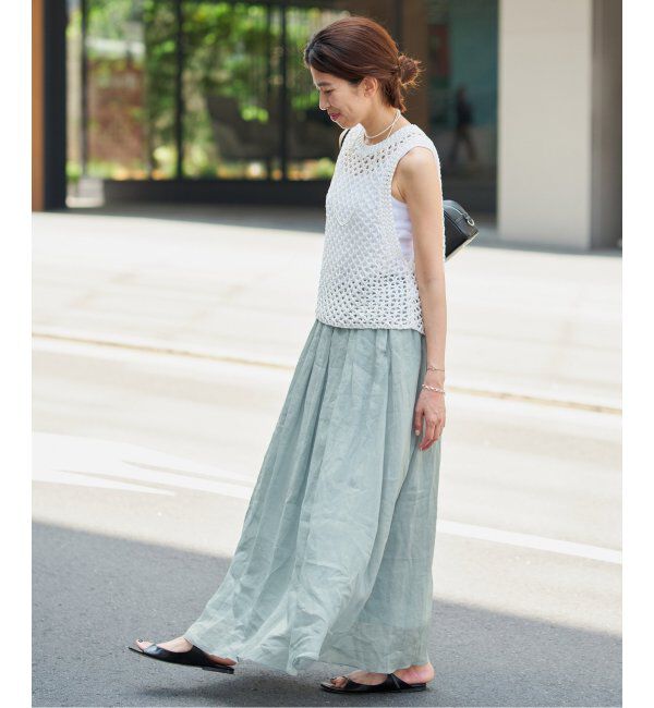 IENA「ラミーギャザーロングスカート」|スカート|