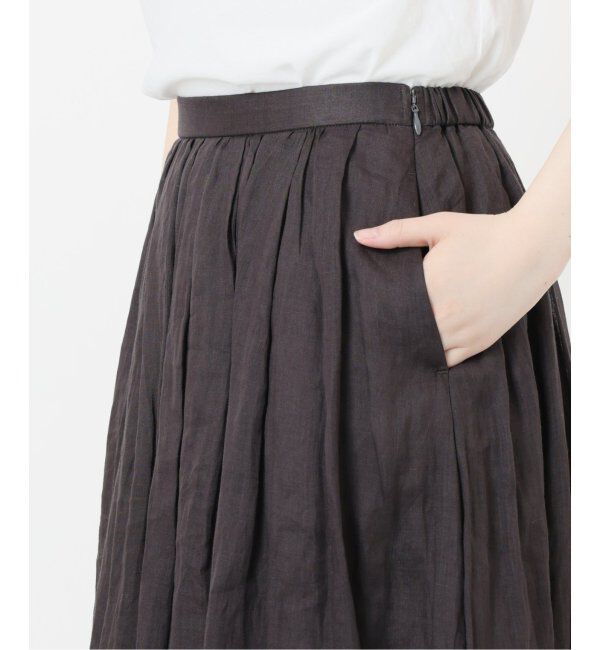 IENA「ラミーギャザーロングスカート」|スカート|