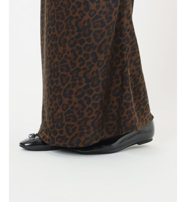 IENA「BLACK レオパードスカート」|スカート|