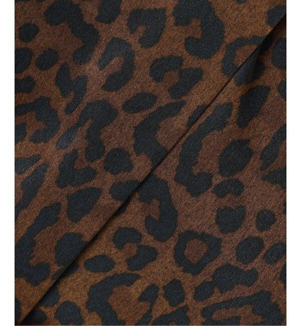 IENA「BLACK レオパードスカート」|スカート|