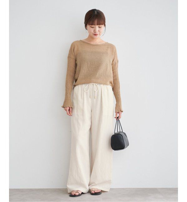 IENA「リネン混イージーパンツ」|その他|
