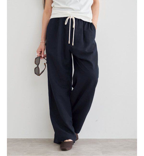 IENA「リネン混イージーパンツ」|その他|