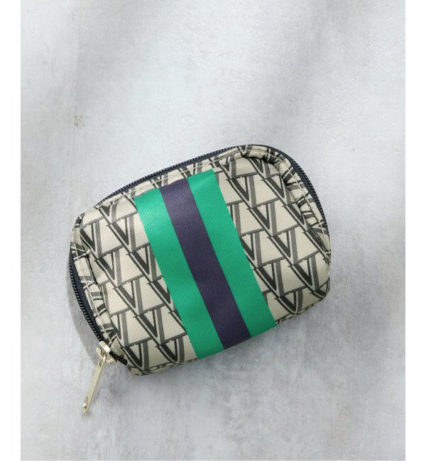 VERMEIL par iena「《追加・一部店舗限定》VERMEIL モノグラムポーチS」|ポーチ|グレーA