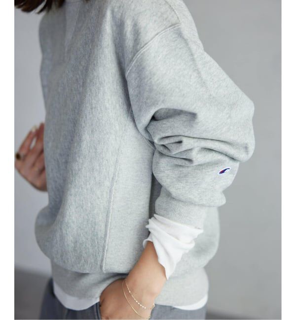 SLOBE IENA「《追加2》Champion/チャンピオン SLOBE別注 無地ガゼットスウェット」|スウェット・ジャージ|