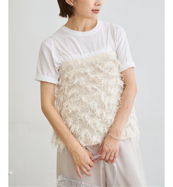 IENA「フリンジラメニット」|ニット・セーター|