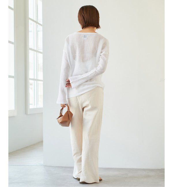 IENA「《追加》LES ATELIERS FRANCAIS DE CONFECTION ロングスリーブトップス」|シャツ・ブラウス|