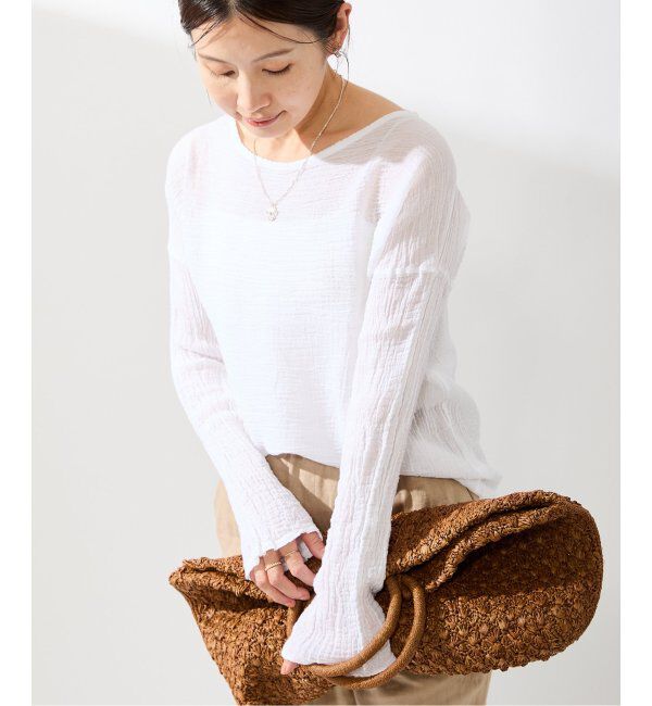 IENA「《追加》LES ATELIERS FRANCAIS DE CONFECTION ロングスリーブトップス」|シャツ・ブラウス|