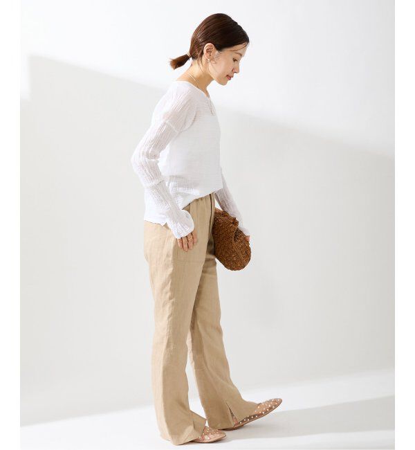 IENA「《追加》LES ATELIERS FRANCAIS DE CONFECTION ロングスリーブトップス」|シャツ・ブラウス|