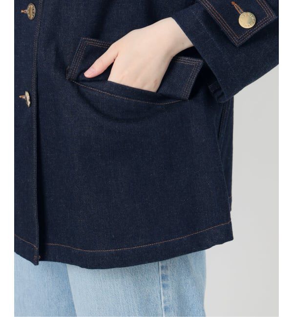 IENA「MACKINTOSH/マッキントッシュ 別注 HUMBIE DENIM JACKET ノーカラーコート」|ノーカラーコート|