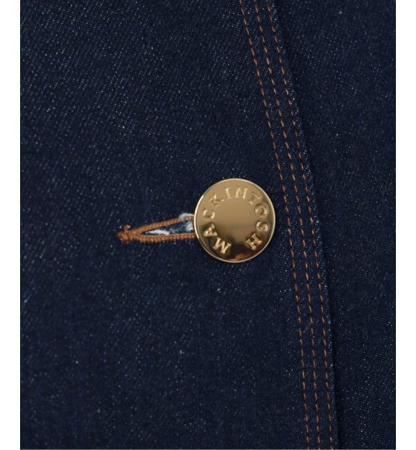IENA「MACKINTOSH/マッキントッシュ 別注 HUMBIE DENIM JACKET ノーカラーコート」|ノーカラーコート|