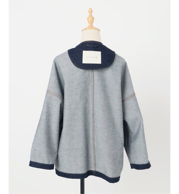 IENA「MACKINTOSH/マッキントッシュ 別注 HUMBIE DENIM JACKET ノーカラーコート」|ノーカラーコート|