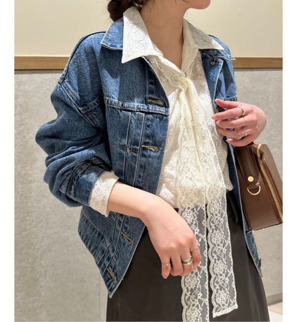 SLOBE IENA「レースボウタイブラウス」|シャツ・ブラウス|ナチュラル