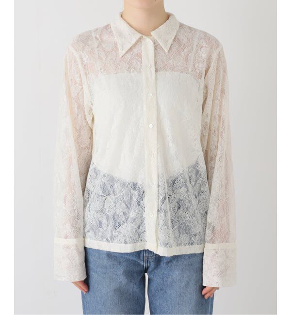 SLOBE IENA「レースボウタイブラウス」|シャツ・ブラウス|