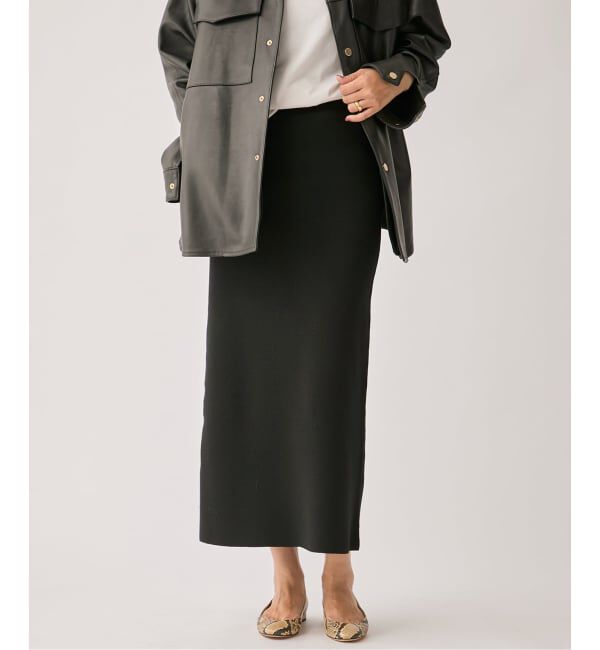VERMEIL par iena「wool knit narrow スカート」|スカート|