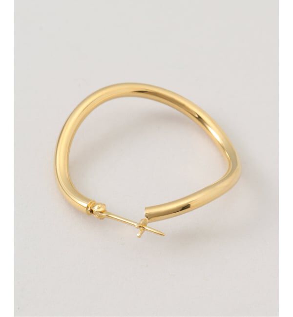 IENA「MARIHA/マリハ Innocent Light フープピアス ウェーブM」|ピアス|